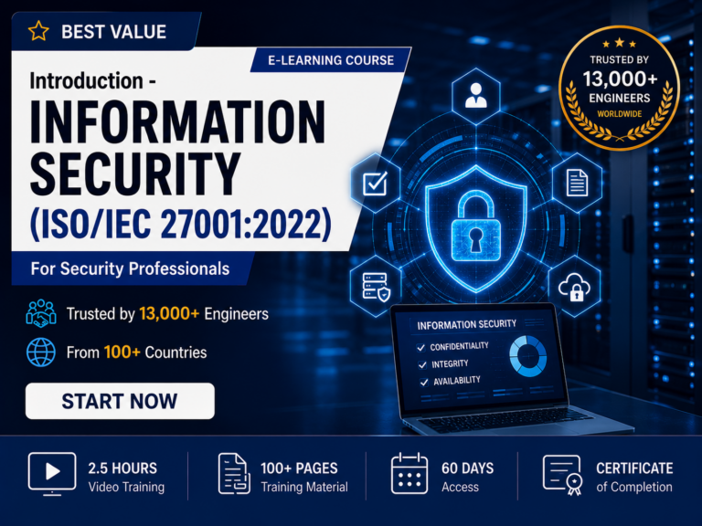 Introduction to Information Security Management and ISO IEC 27001 2022 online training