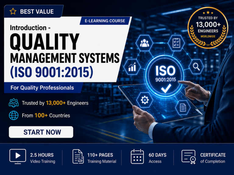 Introduction to ISO 9001 2015 Quality Management Systems online training course