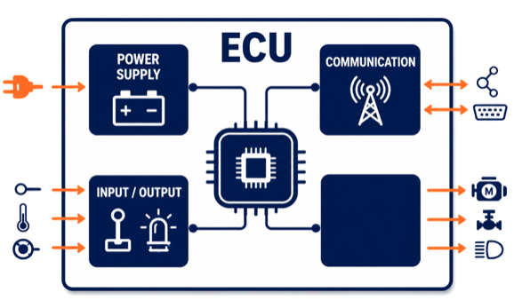 ASPICE HWE.2 Hardware Design showing hardware architecture component selection and electronic system design